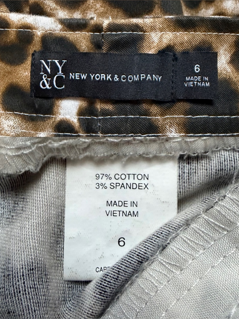 New York & company Leopard Print Women’s Shorts size 6 - Picture 8 of 17